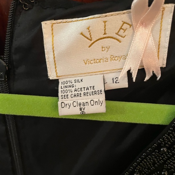 Formal Black Beaded Dress - Picture 2 of 16